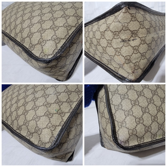 Gucci GG Supreme Joy Tote Canvas & Leather Bag - Picture 13 of 14